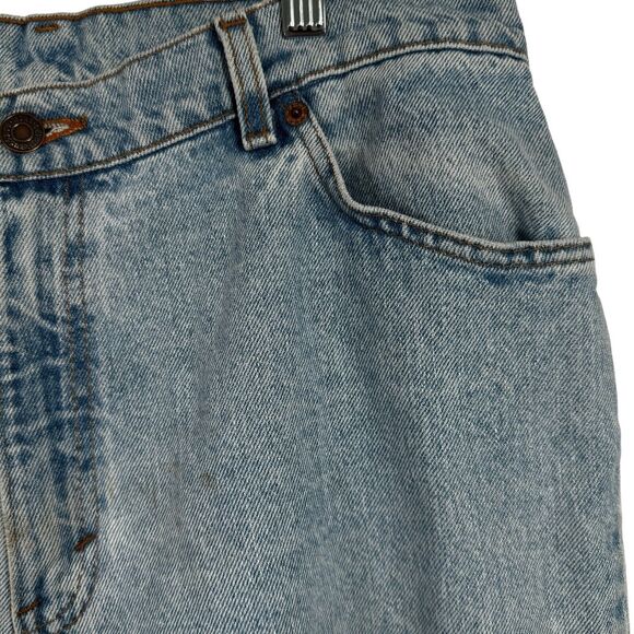 Levis 950 Relaxed Fit Tapered Leg Light Wash Orange Tab Vintage Jeans Womens 14 - Picture 3 of 8